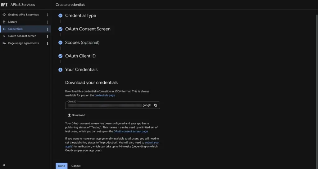 Your Client ID