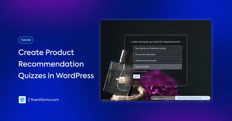how to create a product recommendation quiz in WordPress feature image