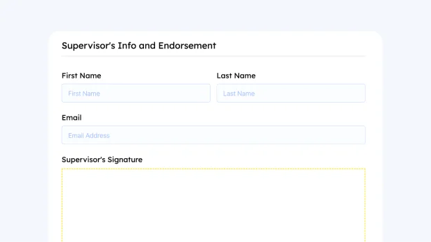 Employment Verification Form template for WordPress