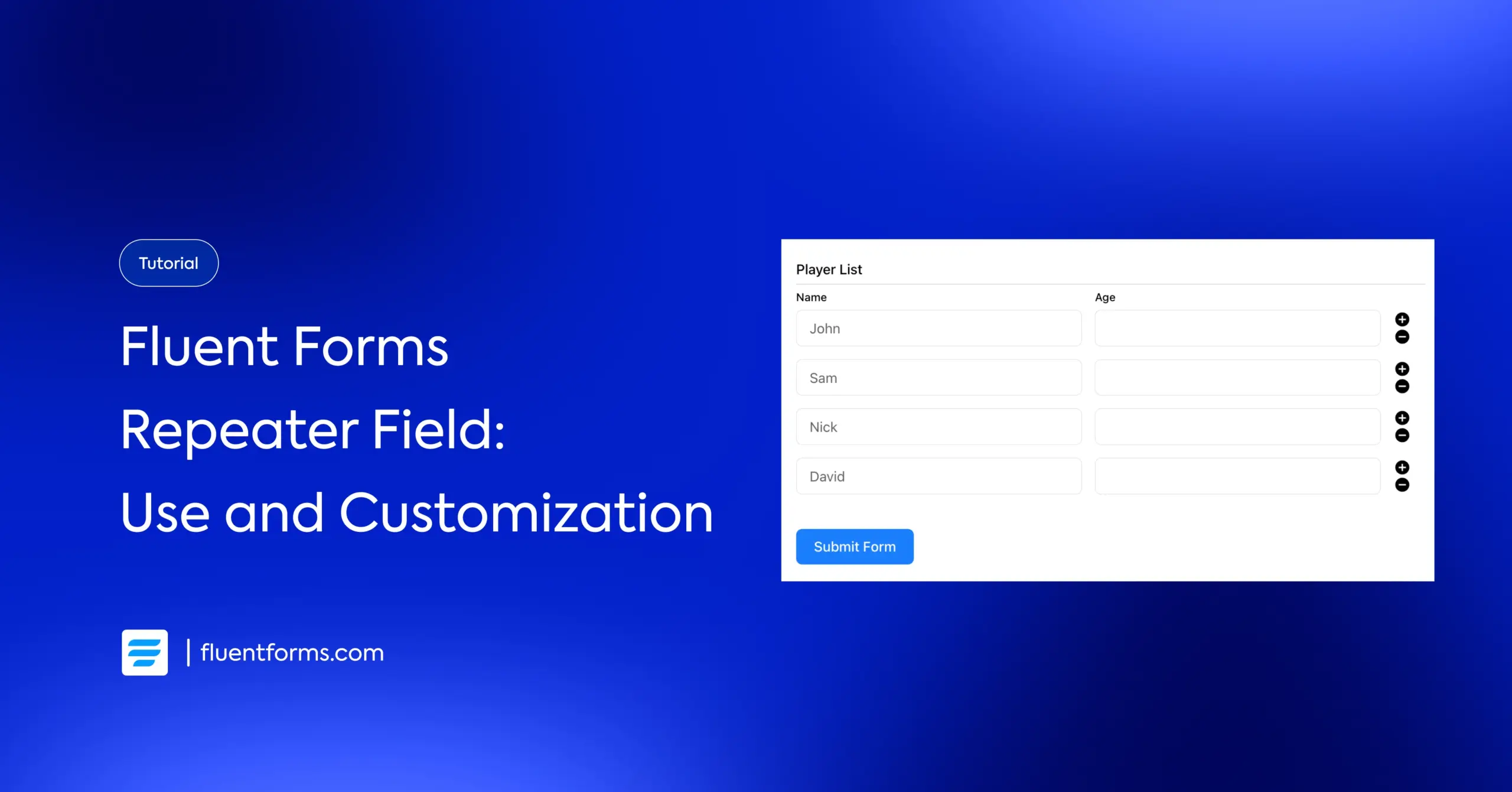 Fluent Forms Repeater Field: Use and Custoomization