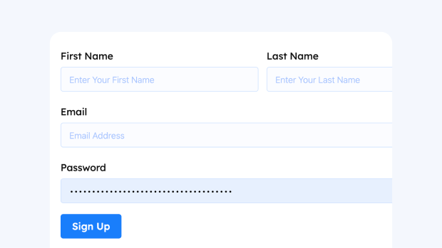 Membership Sign Up Form Template for WordPress