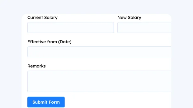 Payroll Change Form template for WordPress