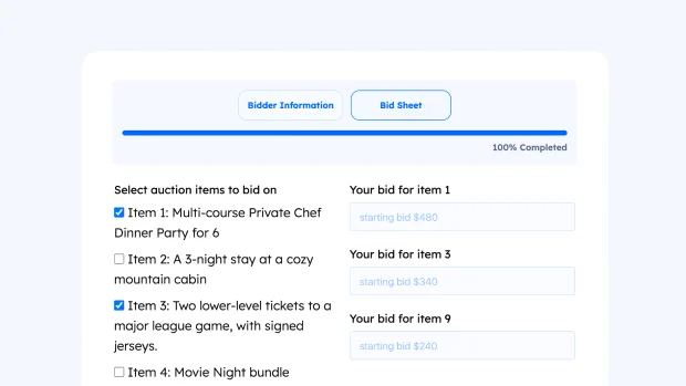 Silent Auction Form thumb