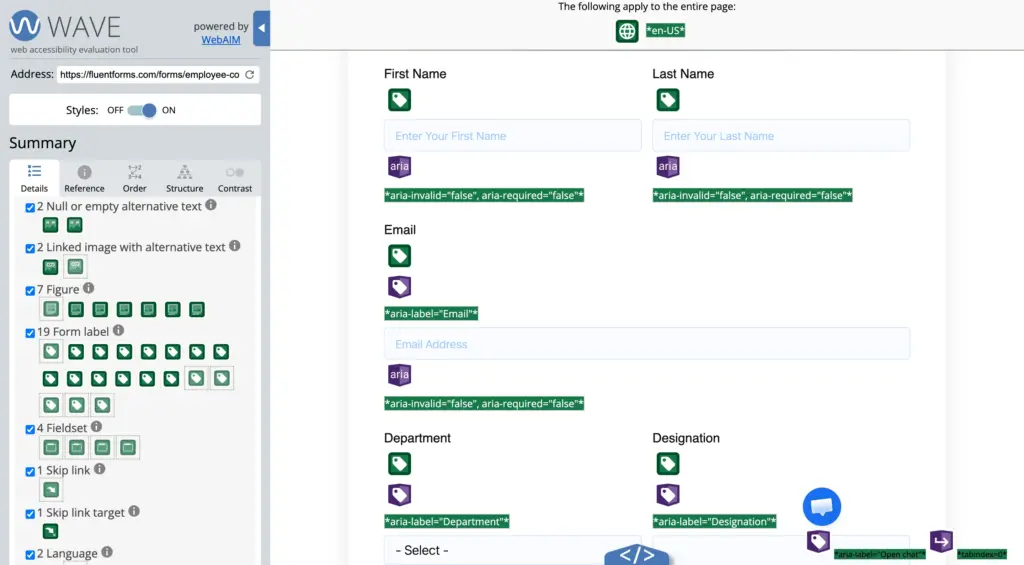 Test Your Forms for Accessibility with automated tools