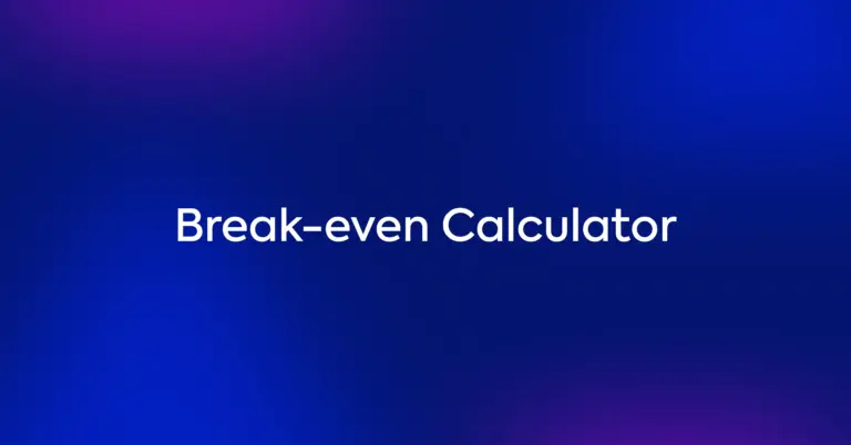 Break-Even Calculator Thumb