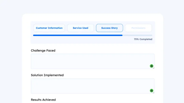 Customer Success Story Form