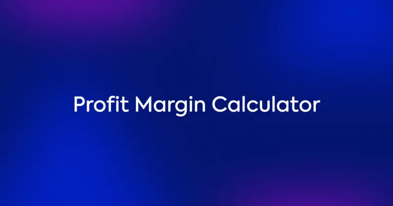 Profit Margin Calculator Thumb
