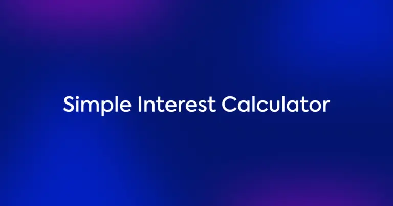 Simple Interest Calculator Thumb