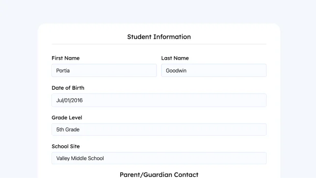 Student Transportation Form thumb