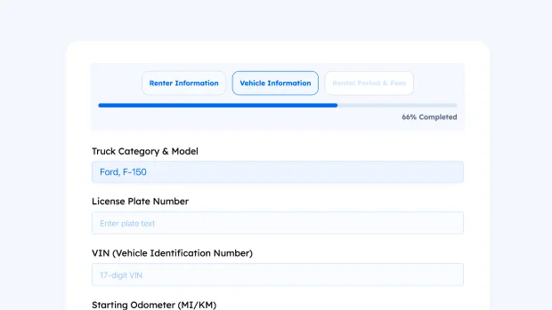 Truck Rental Form thumb