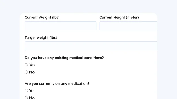 Weight Loss Consultation Form
