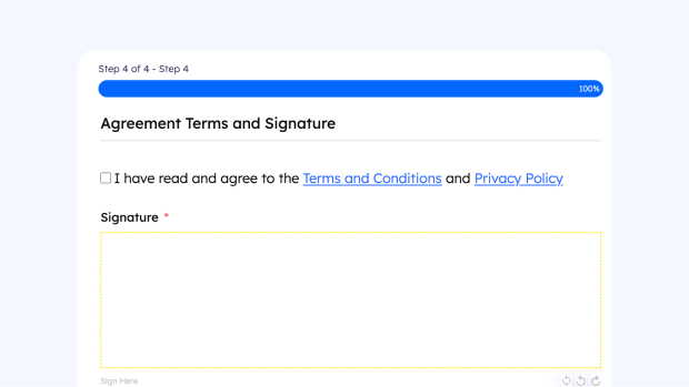 Digital Contract Form for WordPress