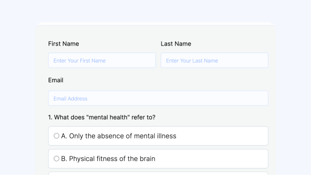 Mental Health Quiz for WordPress