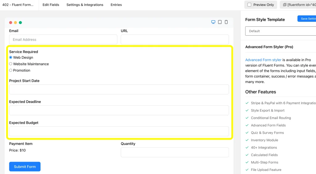Use the conditional logic and tailor the form based on the responses.