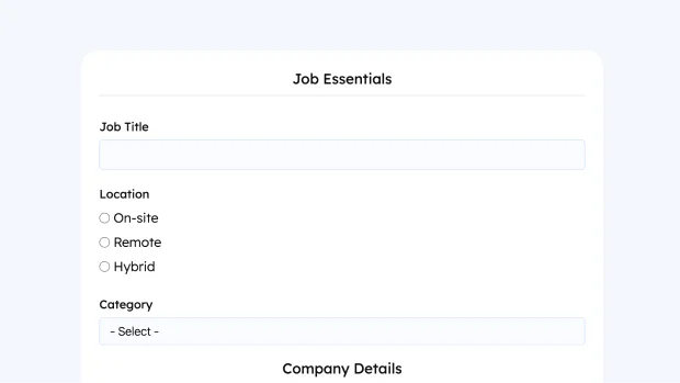 job board submission form