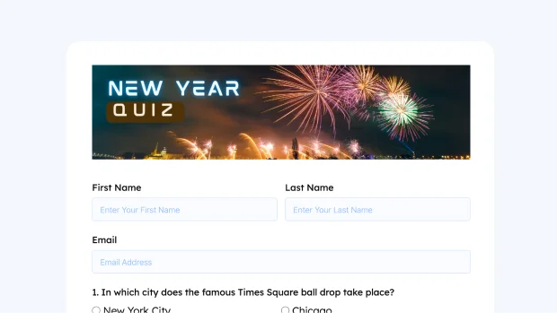 New Year quiz Form thumb