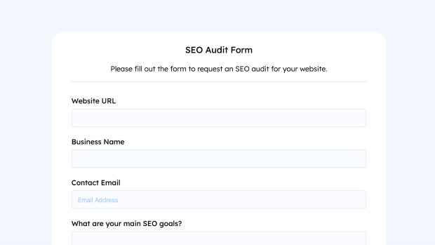 SEO Audit Form thumb