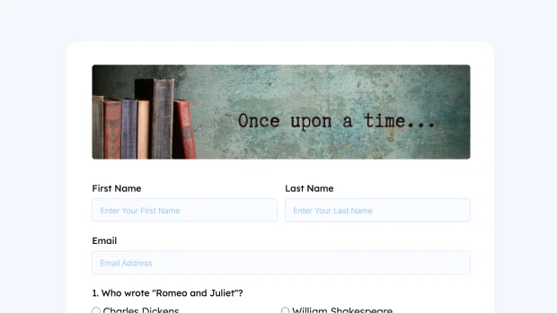 Literature quiz Form thumb